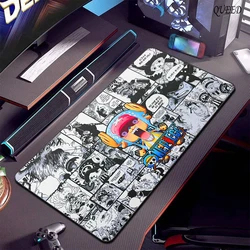 One Piece Zoro Roronoa Locking Edge Mouse Pad Game Gaming Mousepad XL Large Gamer Keyboard PC Desk Mat Computer Tablet Mouse Pad