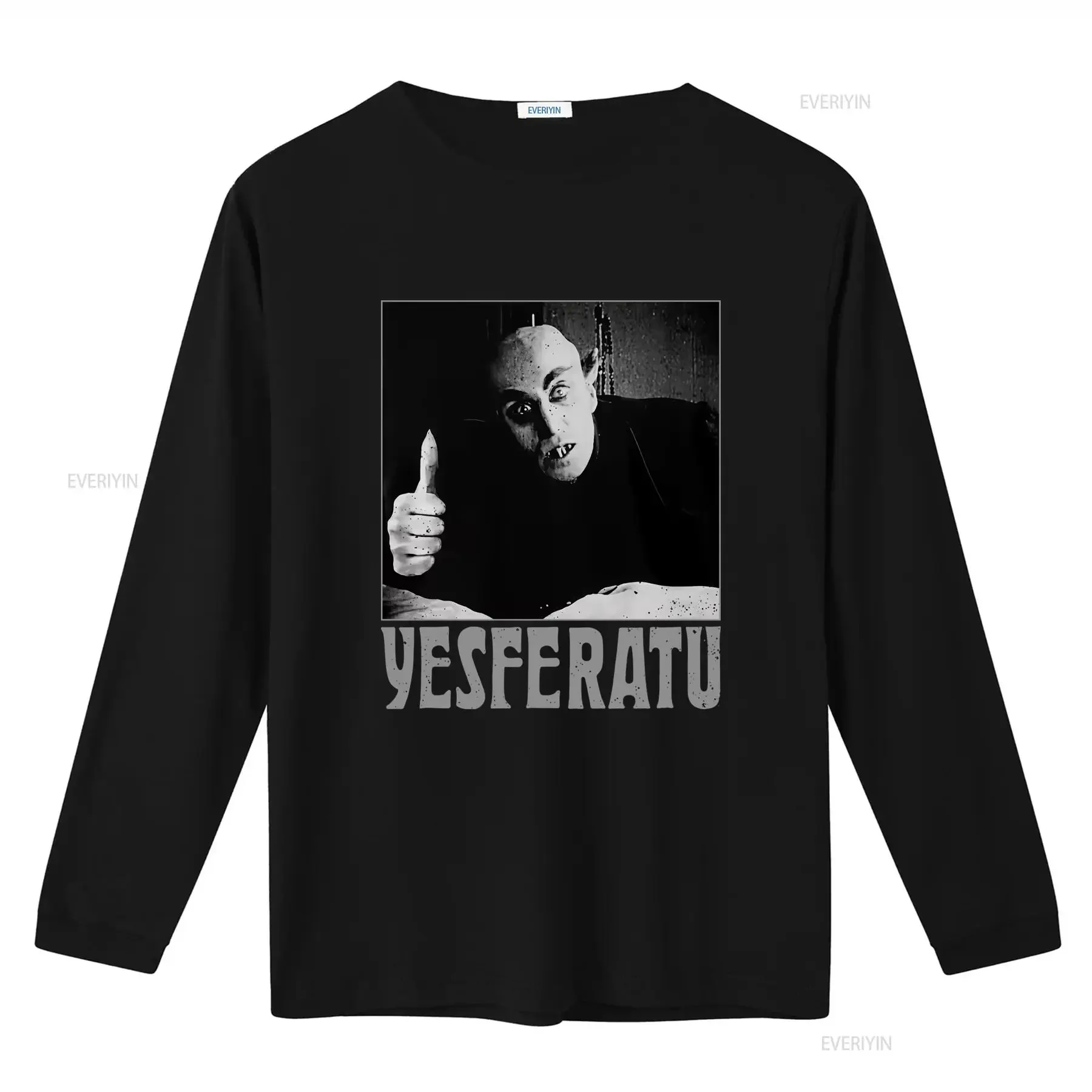 Yesferatu Men's T Shirt Classic Movie Film Nosferatu Kinski Murnau Vampire Gothic Horror Design vintage Washed Stylish