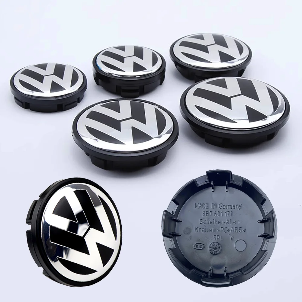 4pcs 55mm 56mm 65mm 70mm Car Wheel Center Caps Hubcap Cover for VW Volkswagen Jetta MK5 Golf Passat styling 3B7601171 1J0601171