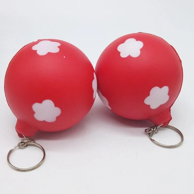 090B Relieve Stress Toy Decompression Ball Pinch Chirstmas Hat Massage