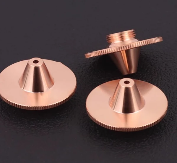 Laser nozzle cutting machine purple copper nozzle straw hat single and double layer D28 accessory D32