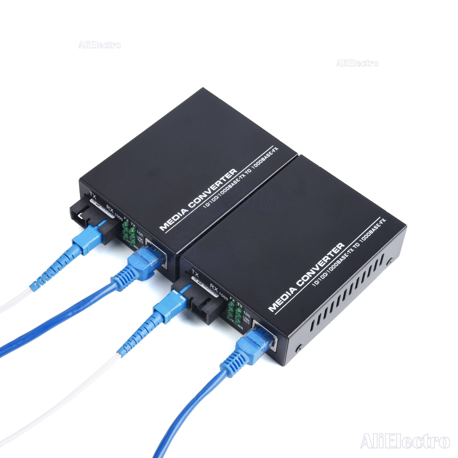 ギガビット光メディアコンバーター,upc 2 sc-port,1 rj45,100 m, 1000m,シングルモード,マルチモードファイバートランシーバーキット