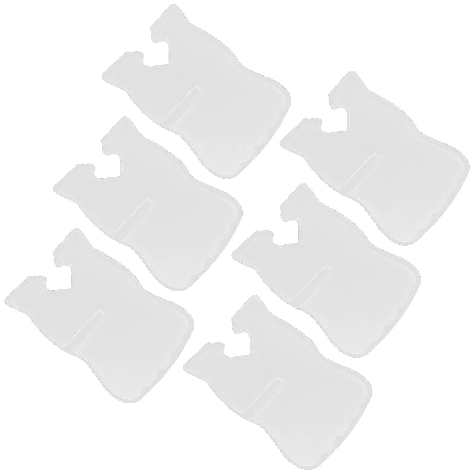 

Набор из 6 силиконовых форм для подставок для книг и держателей для нот, для литья из смолы и эпоксидной смолы, гибкие, прозрачные, многоразовые