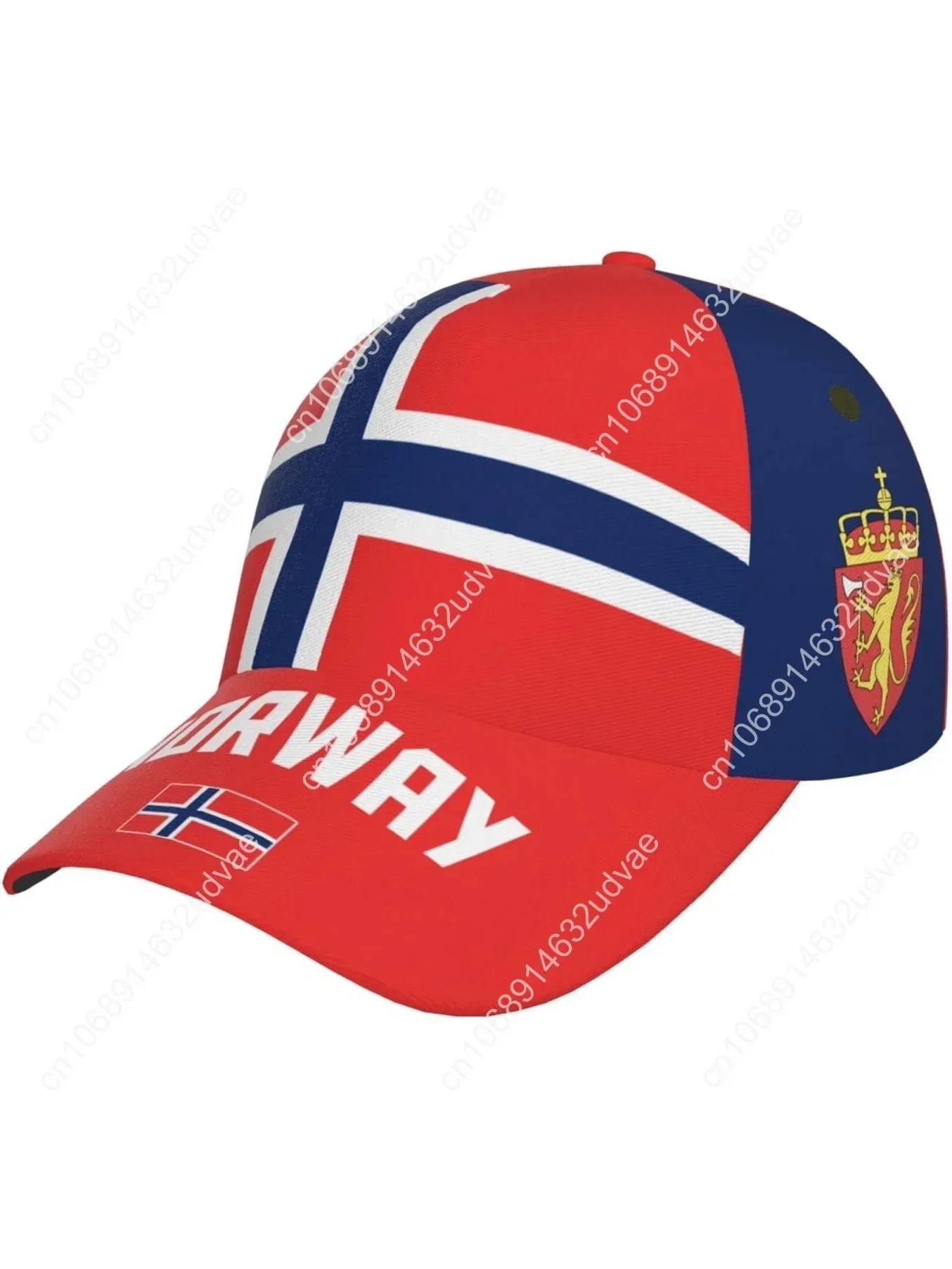 

Norway Flag Norse Baseball Cap 3D Full Print Adult Unisex Adjustable Hat Soccer Patriotic Caps