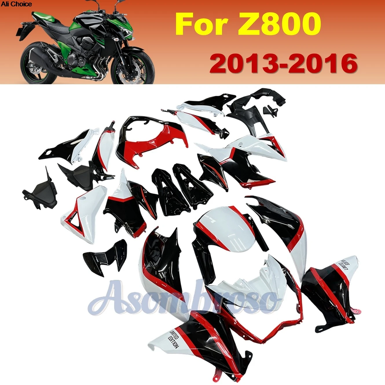 

Complete ABS Fairing Kit For Kawasaki Z800 2013 2014 2015 2016 Motorcycle Bodywork Set