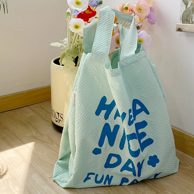 

Korean lazy style shoulder bag, small fresh contrasting color letter printed bag, versatile student bag, commuting bag