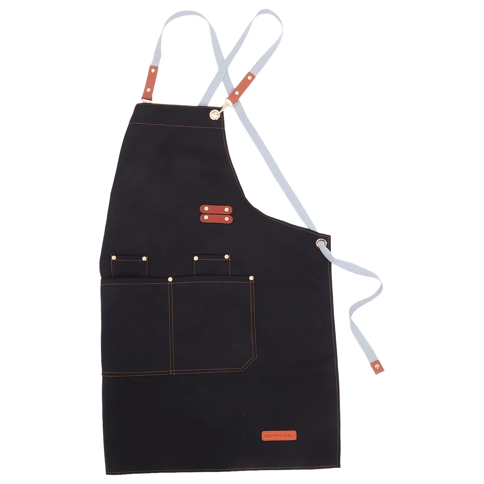 

Waterproof Canvas Apron Full Length Adjustable Cross Back For Men Women Gardening Painting Cooking Art Craft Diy Tool