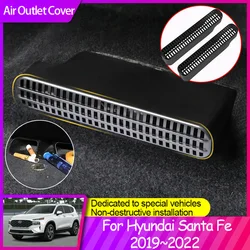 2X Car Air Seat Under Outlet Cover For Hyundai Santa Fe TM 2019 2020 2021 2022 2023 Conditioning Vent Duct Exhaust Accessories