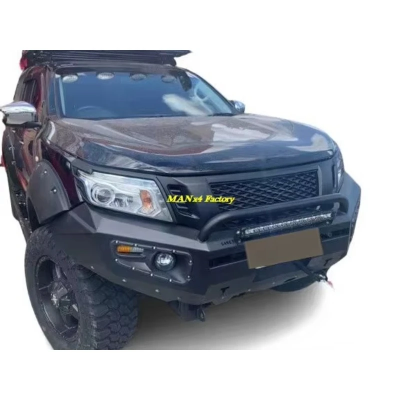 Top-level 4wd Front Bumper Steel Bull Bar For Navara Np300 D23 14-21