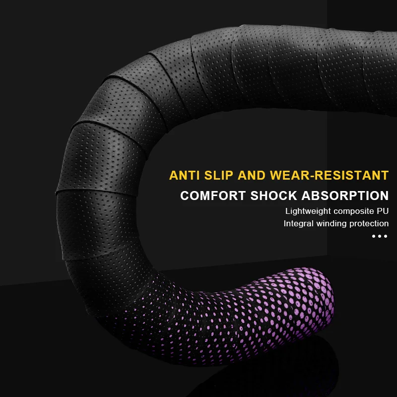 Bicycle Handlebar Tape Dot Gradient PU EVA Anti-Slip Shock Absorption Road Bike Handle Bar Winding Straps Cycling Accessories