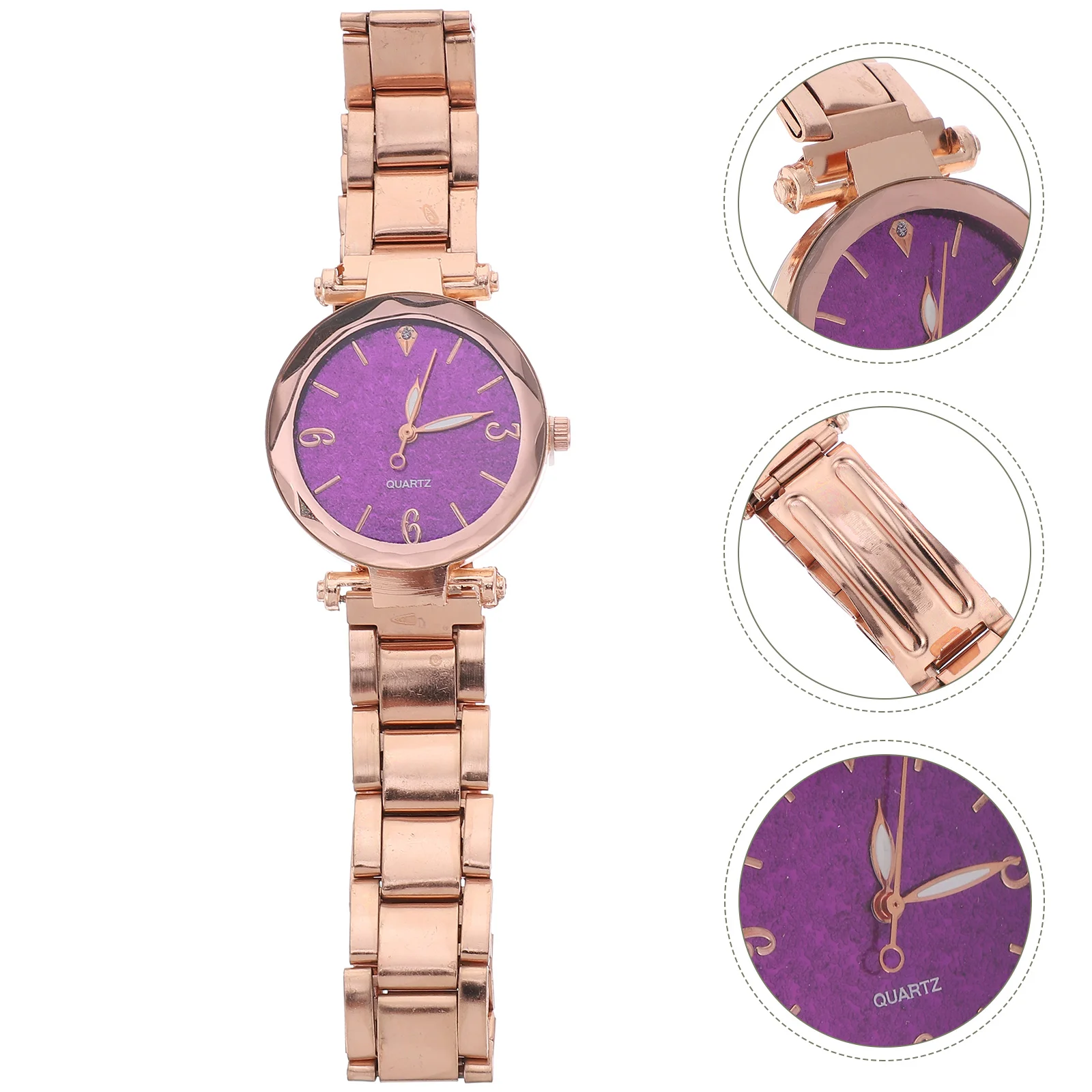 Watches Stainless Steel Wrist Decorate Glittering Fashion Quartz Decoration Woman