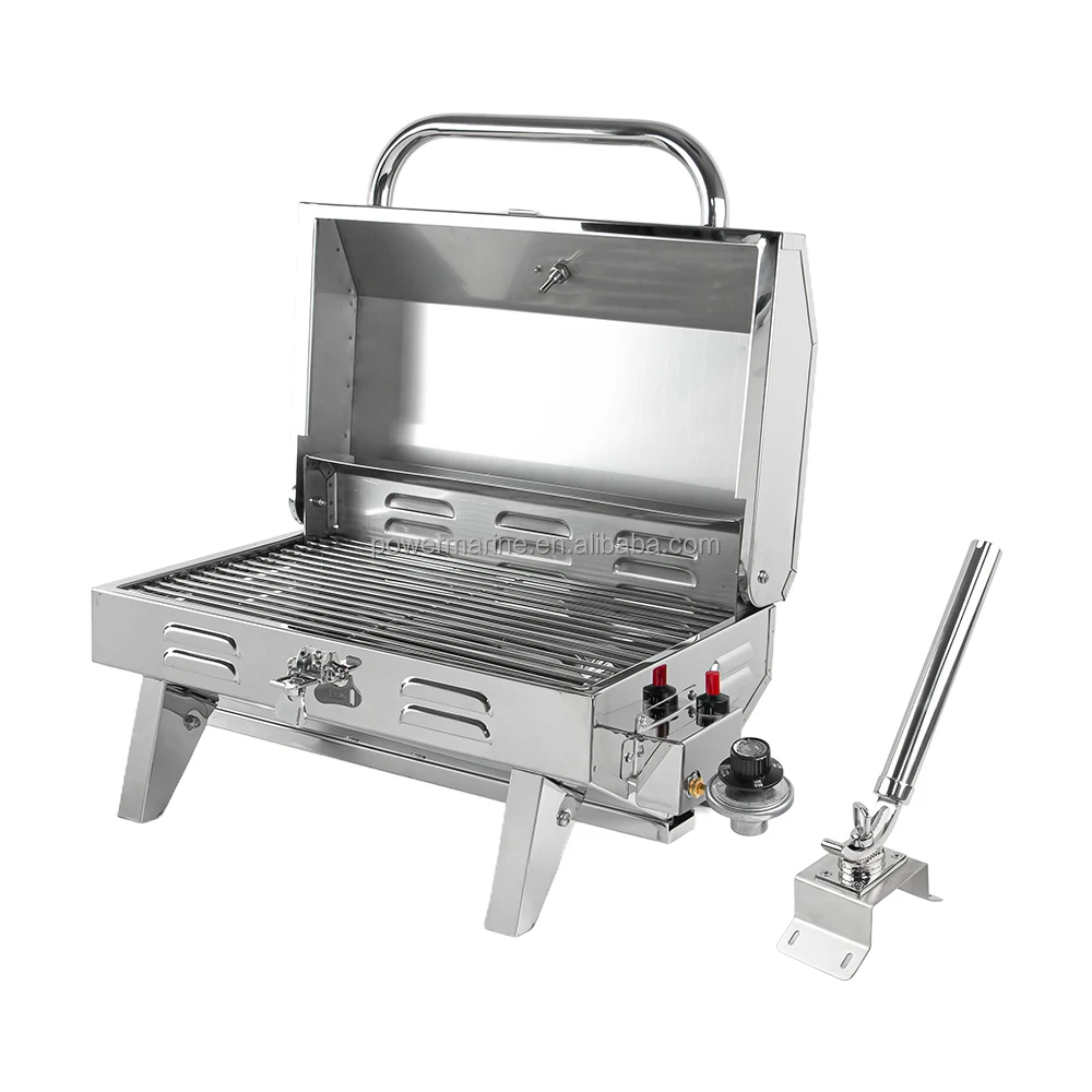 New Arrival Marine BBQ Stainless Steel Barbecue Portable Multifunctional Gas Grill for Boat Yacht RV