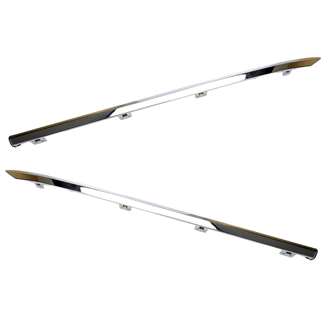 

1 Pair Car Rear Bumper Body Side Molding Trim Strip Chrome Style Plastic Fit for Honda Accord 2018 2019 2020 HO1146102 HO1147102
