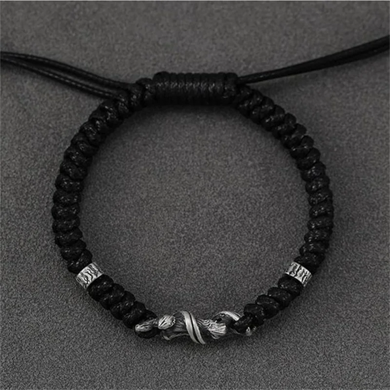 Hot Sale Branches Bracelet For Men Jewelry Popular Braided Rope Bracelet Male Hand Accessories Adjustable