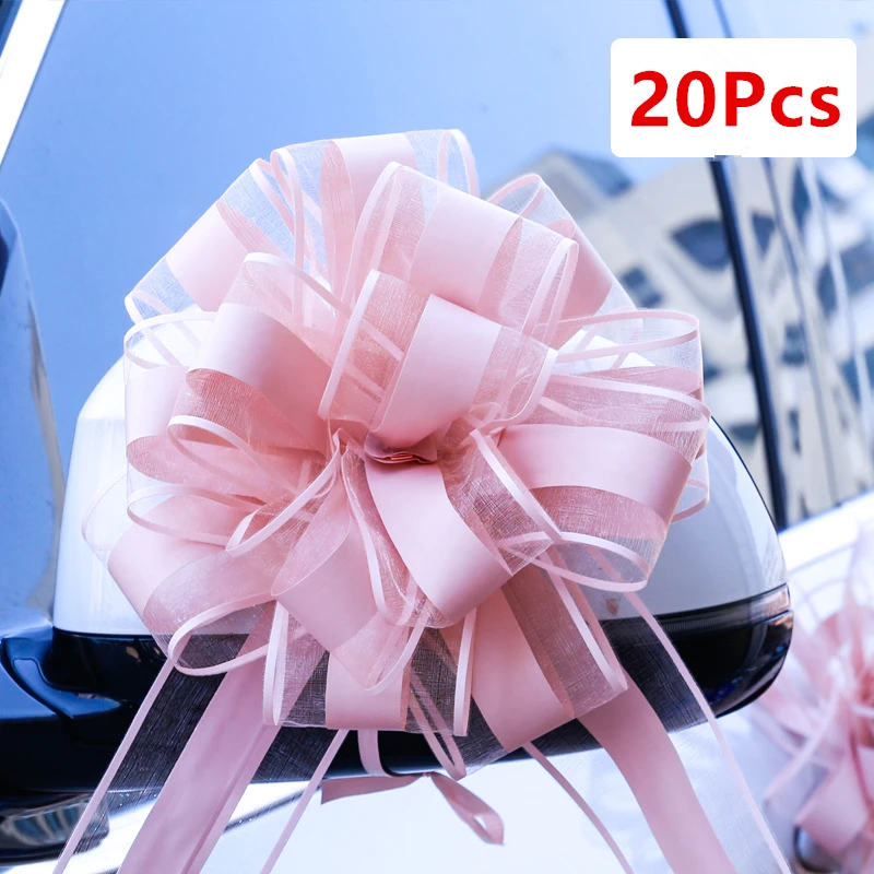 

Pull Bow Gift Ribbons Flower Wrappers for Wedding Navidad Happy Birthday Party Decoration 11 Color Mother's Day Gifts Box Favors