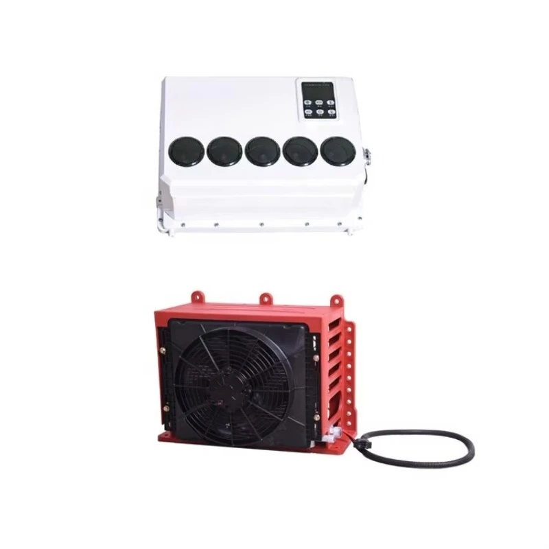 

Remote Control DC 12/24 Volt R134A Fan Electric Air Conditioner for Truck Caravan Parking Use