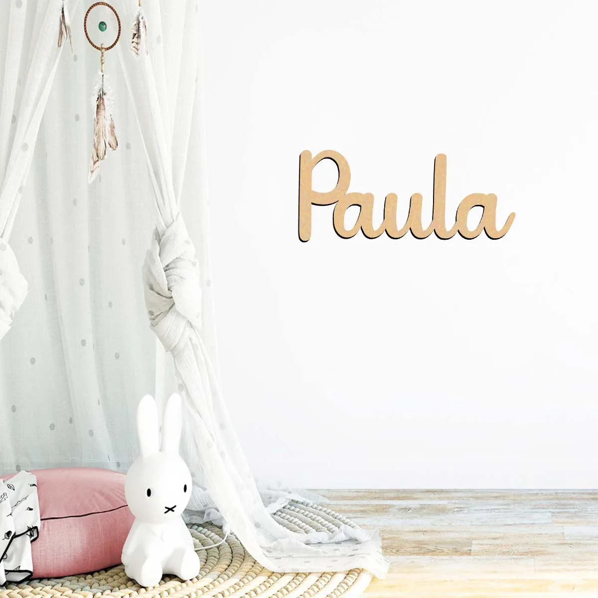 1 pieza de placa de madera creativa personalizada con texto, hecha a mano con letras cursivas elegantes