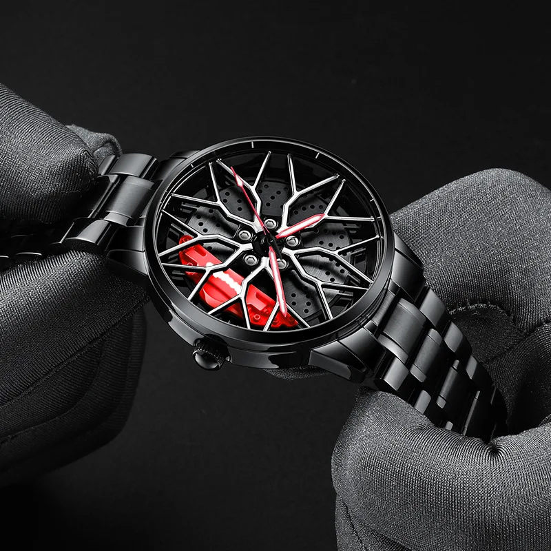 SVJ Wheel Hub Watch Three-dimensional Hollow Design Car Caliper Modified Watch Men Send Friends Limited Luxury