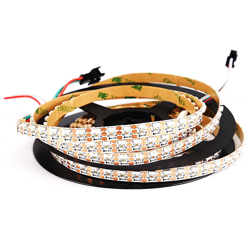 WS2812B Side Emitting Digital LED Strip 5M 5V SK6812 4020 IC 60 72 120 Leds/m 5mm 8mm RGB Pixel Tape For Display Car Slit Light