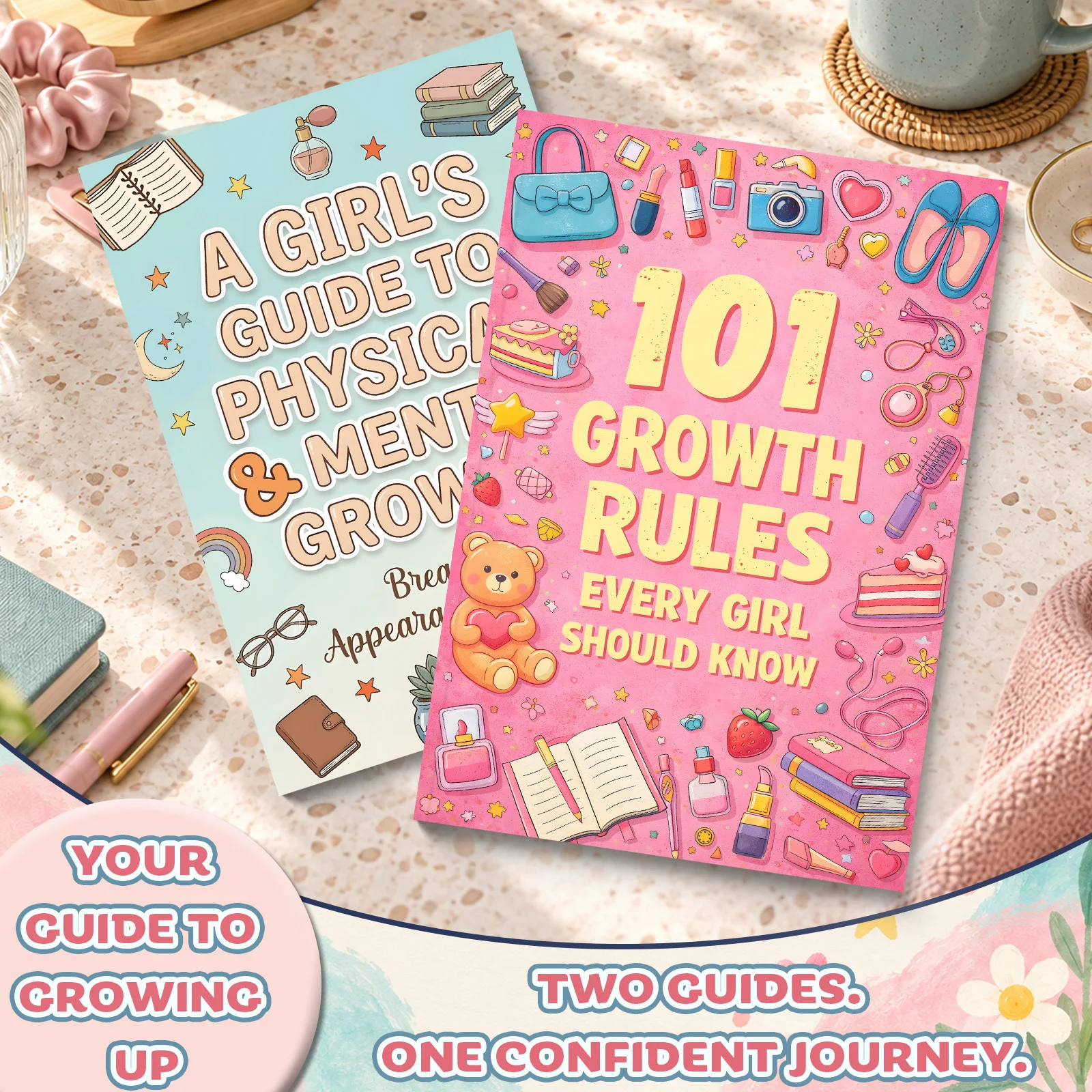 Dear Girl, Grow Wise, Strong & Confident — A Gentle Growing-Up Guide to Body Changes, Emotions, Self-Care, Healthy Habits
