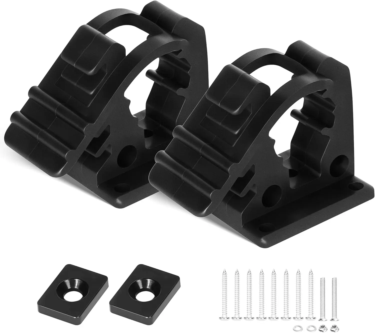 

Heavy-Duty Rubber Clamp Mount for Shovels, Poles & Tools up to 1", Pack of 2