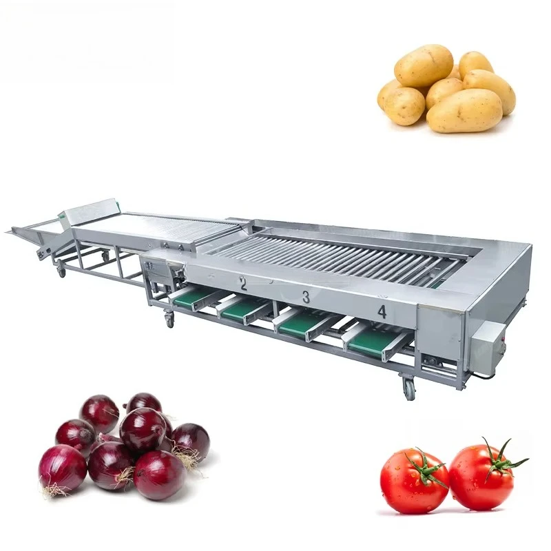 Custom Professional Sweet Potato Tomato Grading Equipment Onion Roller Grader Automatic Fruit and Vegetable Sorting Machine