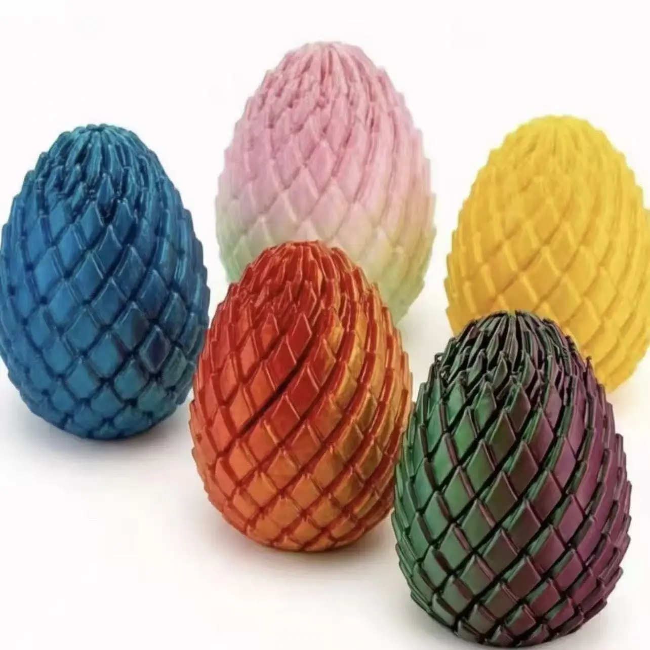 Creative Transformable Rotation Dragon Egg Model Toys Twist Finger Decompression Ball Home Desk Decor Kids Gift