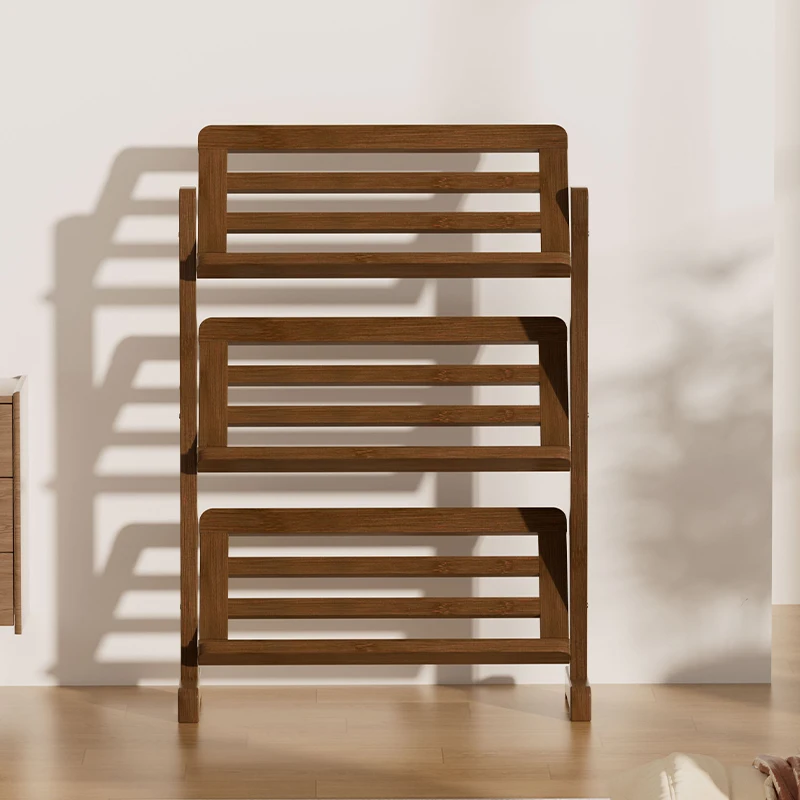 Nordic Wind Floor Newspaper Rack Study Multi-layer Storage Stand Living Room Ultra-thin Magazine Rack Office Data Display Rack