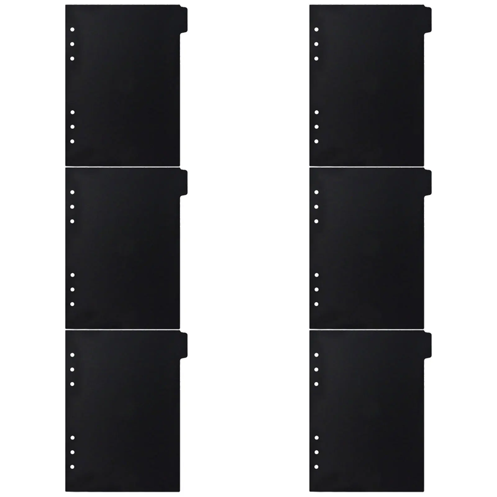 

6pcs A5 Binder Dividers Pp Material For Books Reports Journals Notebooks Colored Page Markers Classification Tabs