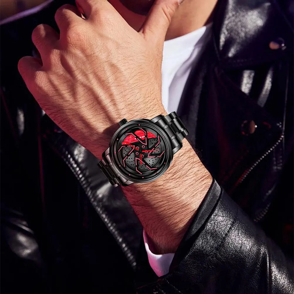 YAZOLE ساعات رجالية كوارتز ساعات المعصم فراغ تصفيح الدورية الهاتفي الهيكل العظمي الأيدي طالب ساعة موضة الساعات الرياضية