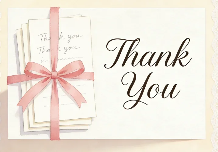 Custom Thank You Cards 100-1000 Sheets Full Color Double-Sided Printing with Personalized Logo for Business Wedding Invitations