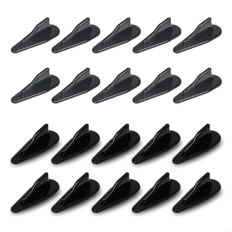 U2JA 10pcs/set Universal Car Roof Wing Diffuser Fish Fin set for Personalized Look