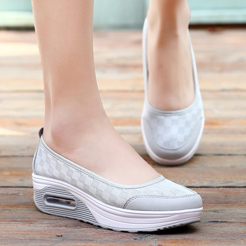 Women Shoes Comfortable Heels Vulcanized Shoes For Platform Shoes Casual Slip On Spring Autumn shoes for women