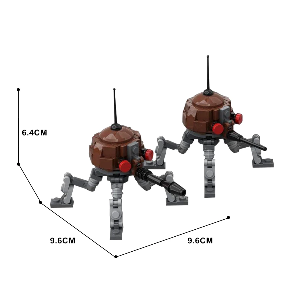 MOC Movie Space War Dwarf Spider Droid Buliding Blocks War Robot Model Set Kids Educational Building Toy For Kid Birthday Gifts