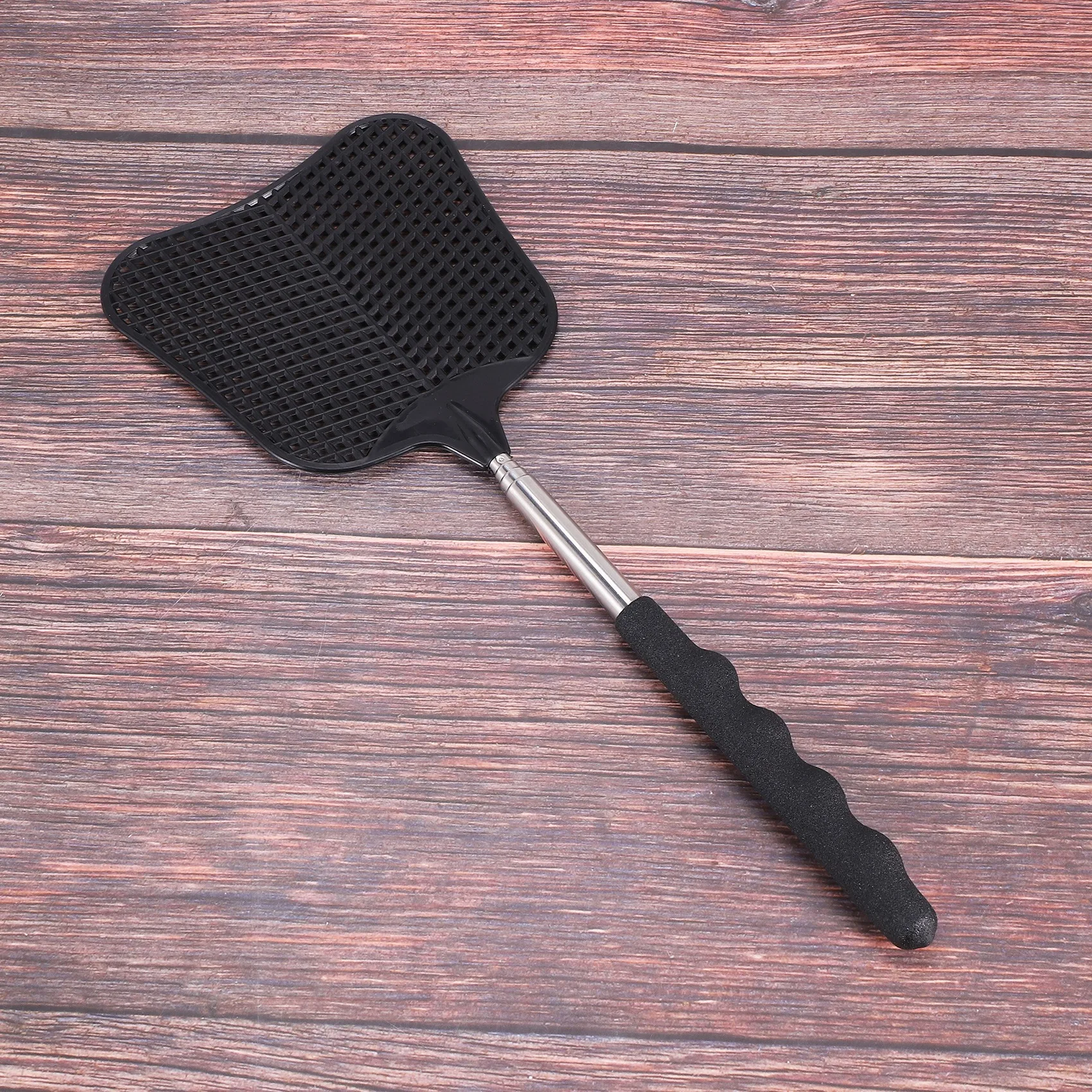 Mosquito And Fly Killing Plastic Fly Swatter Retractable Stainless Steel Rod, Suitable For Indoor And Outdoor Use (2 Pack)