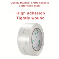 Transparent Tape Roll Width 4.8cm1.89inch Plastic High Adhesive Sealing Tape Sealing Large Thickened Widened Express Packing 4