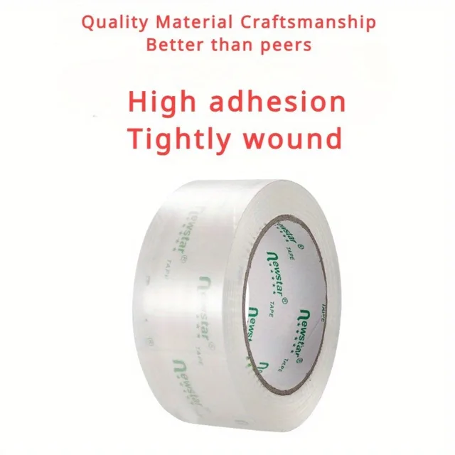 Transparent Tape Roll Width 4.8cm1.89inch Plastic High Adhesive Sealing Tape Sealing Large Thickened Widened Express Packing 4