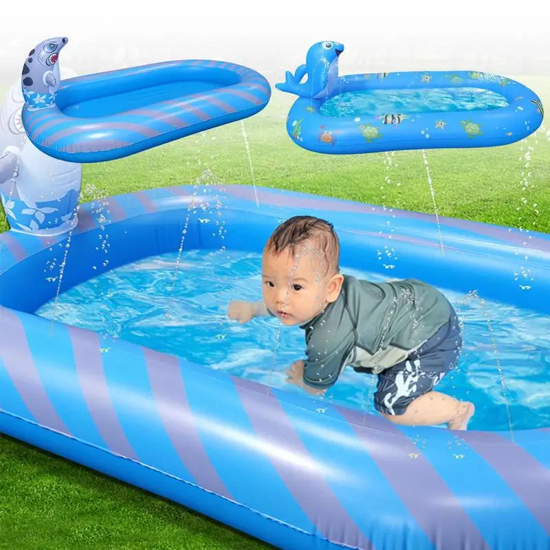 Children Play Spray Mat Inflatable Water Sprinkler Pad Outdoor Beach Game water Toy Lawn Swimming Pool Mat Kids Toys Gifts