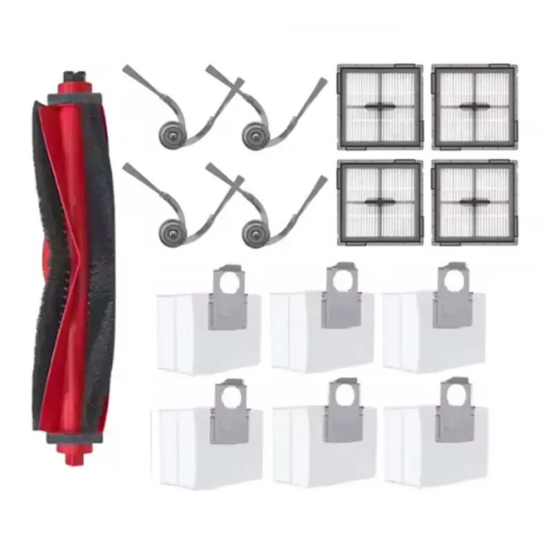 

FGGS-For Roborock Q10 X5/Q10 PF/Q10P/Q8+ /Q8 Max Pro Plus Replacement 15PCS Vacuum Brush Filter Dust Bag Kit Spare Parts