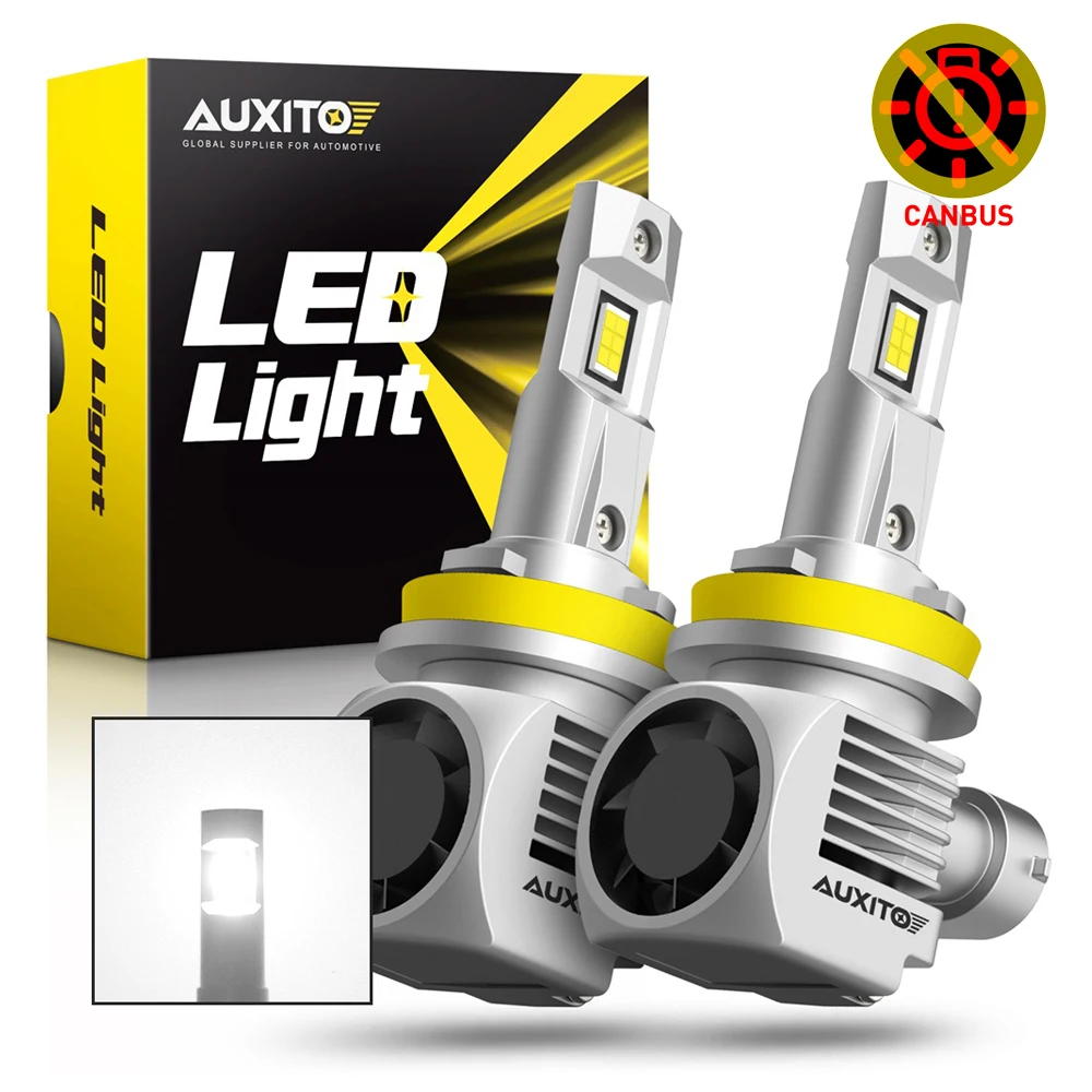 

AUXITO H8 H11 LED CANBUS 100W H4 9003 H7 LED Head Light For VW BMW Audi Mercedes Benz Skoda 9012 9006 9005 9007 H13 LED Headlamp