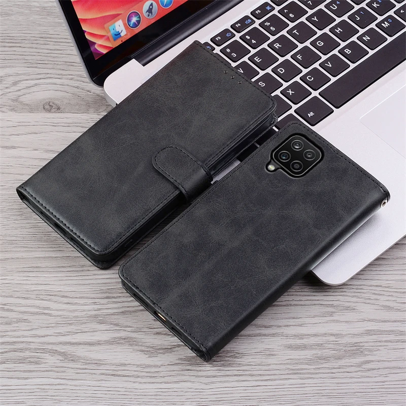 A12 Hülle für Samsung Galaxy A12 Hülle Brieftasche Leder Flip Case für Samsung A12 Handyhülle Buchhülle Coque Fundas Etui