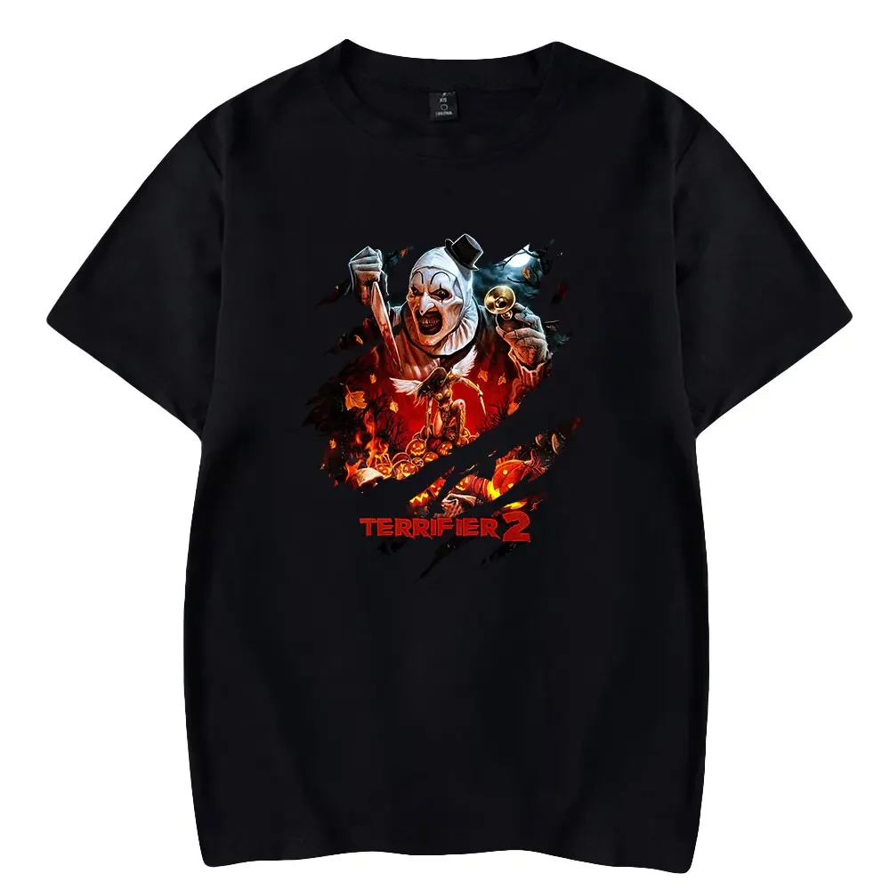 

TERRIFIER 2 Merch T-shirt Print Summer Men/Women Streetwear Tshirt Shirt Short Sleeve TERRIFIER2 New Logo Tee