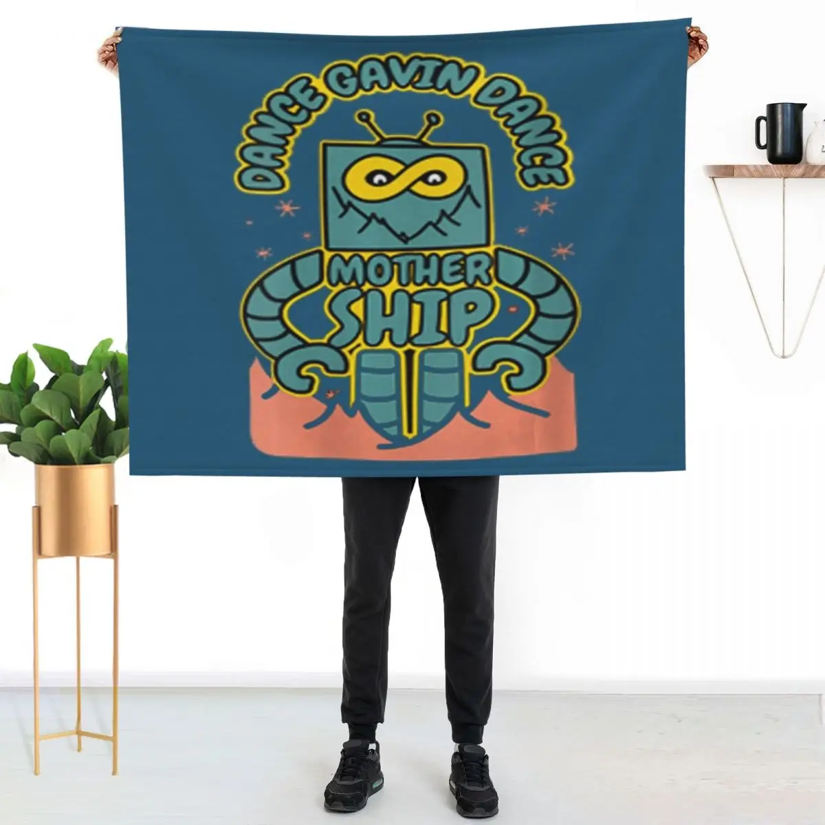 

Womens Dance Gavin Dance Merch Mothership Dance Gavin Vneck Throw Blanket Compact Warm Blanket for Car Road Trip