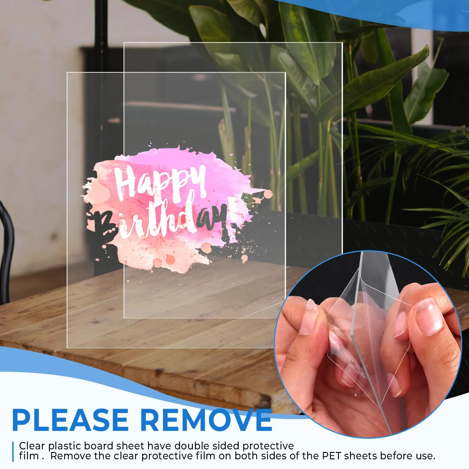 Clear Acrylic Sheets, Plexiglass Sheets 2mm Thick Transparent Sheet Panels, for DIY Project, Craft,Picture Frame, Invitations