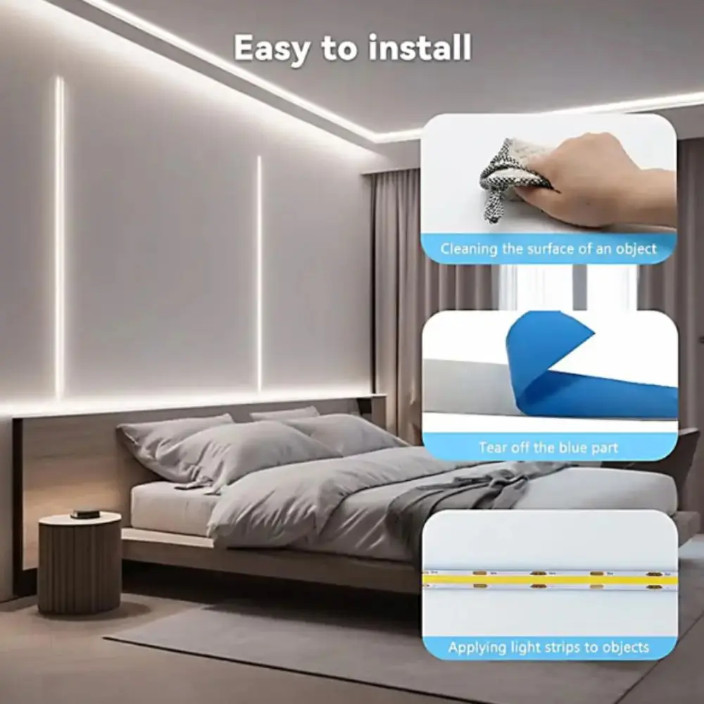 DC 5V LED Under Cabinet Light USB Powered Dimmable Control LED Lights Strip 2835 LED Flexible Tape LED Strip Light