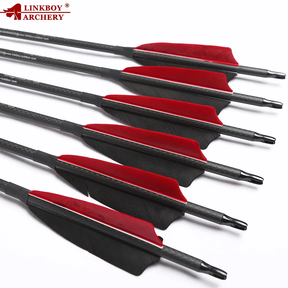 3K Linkboy Archery Pure 100% Carbon Arrows ID6.2mm 32