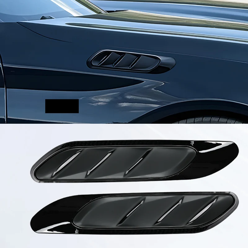 سيارة الجانب الحاجز غطاء لسيارات BMW 5 Series/i5 G60 M Sport 2024-IN إضافة على جزء الجانب مدخل هواء فتحات لاصقة تزيين غطاء الكسوة