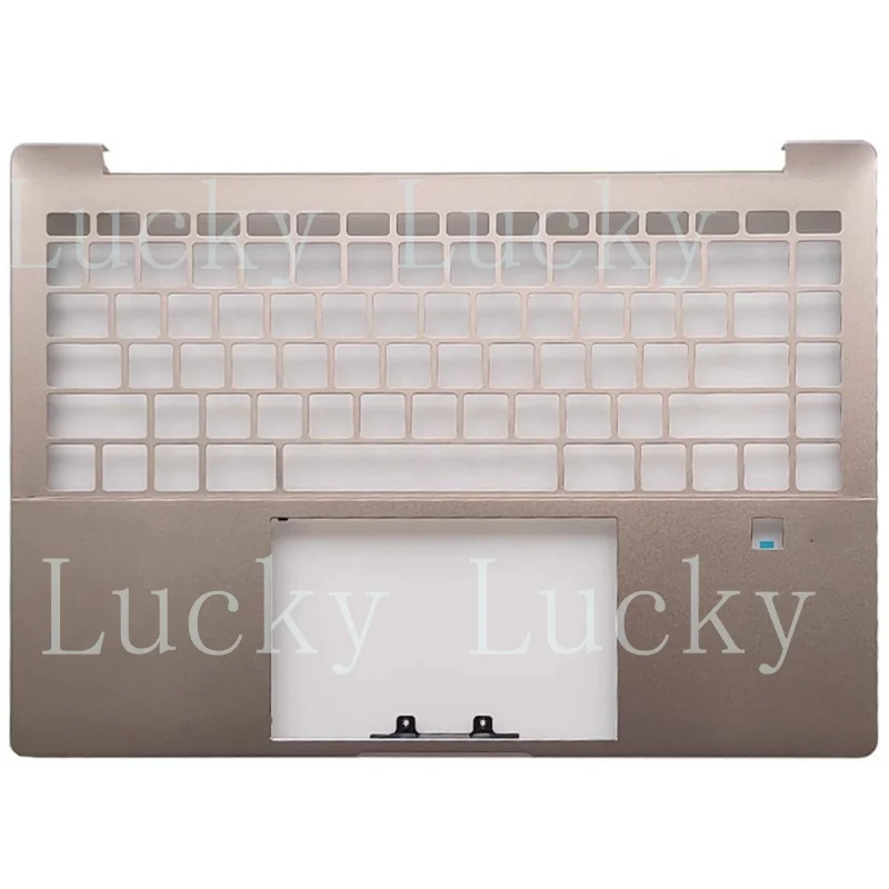 

Подставка для ноутбука (пальмрест) для HP Pavilion Plus 14-EH N10396-001 с подсветкой, цвет: теплый золотой