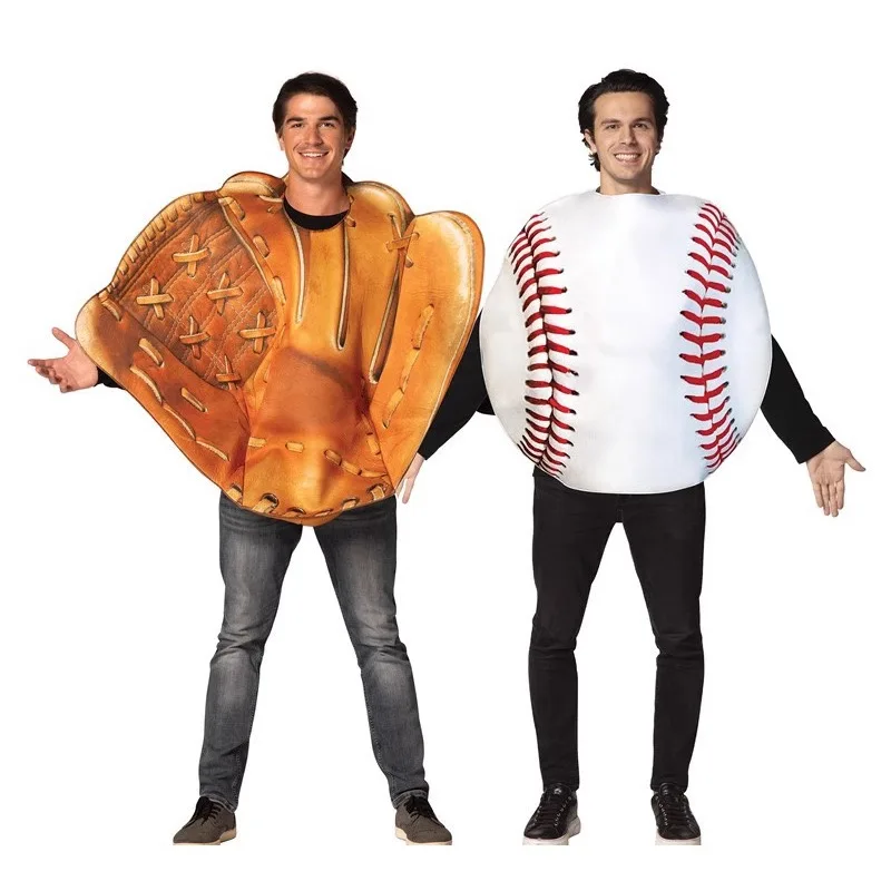 

Halloween Baseball Gloves Cosplay Costume Adult Men Women Competition Party Atmosphere Props Jumpsuit 2025