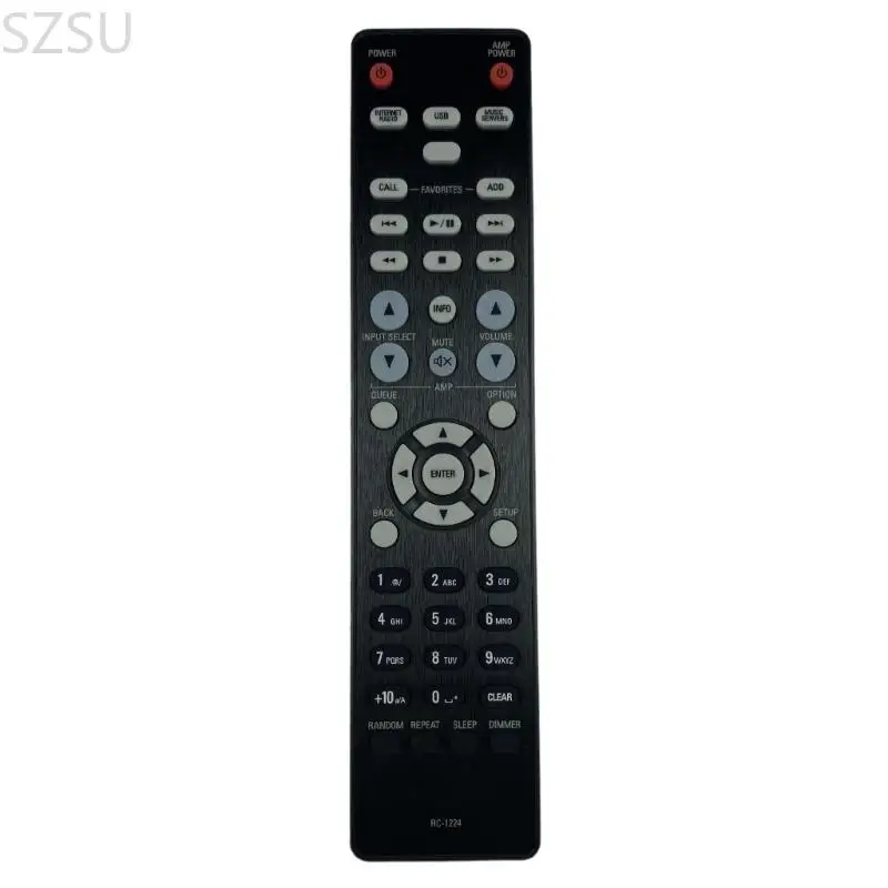 SZSU Intelligent Remote Controller Rapid Battery Swap Ergonomic Comfortable and Clear Button for RC1224 AVs Surround Receive